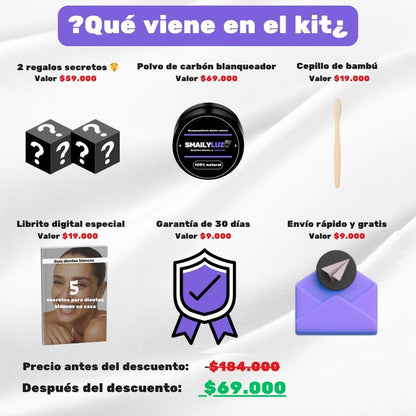 Kit blanqueador de SmailyLuz